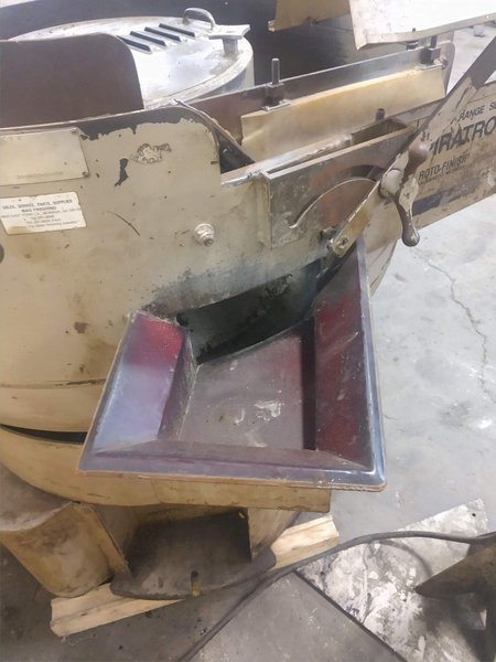 5 CUBIC FOOT ROTO-FINISH MODEL #ER-405D-00-A30 "SPIRATRON" VIBRATORY BOWL FINISHER: STOCK #13508