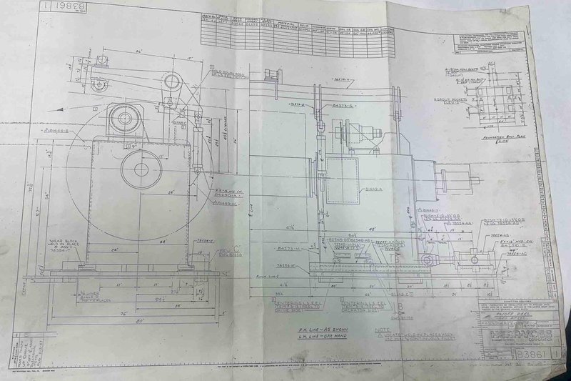 60,000# X 72" HERR VOSS UNCOILER (14587)