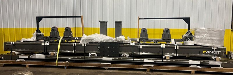 82" X 212" X 5,500 LBS AMET / FRONIUS MODEL #GMAW CIRCUMFERENTIAL WELDING LATHE: STOCK #18537