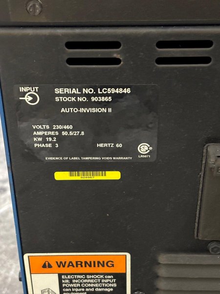 MILLER  MODEL #AUTO INVISION II WELDER: YOBRO #24144