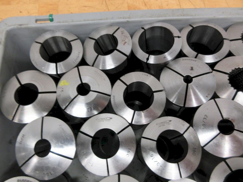 Hardinge &amp; Lyndex 16C Collets (30pcs) Assorted Diameters and Shapes- Auction Item