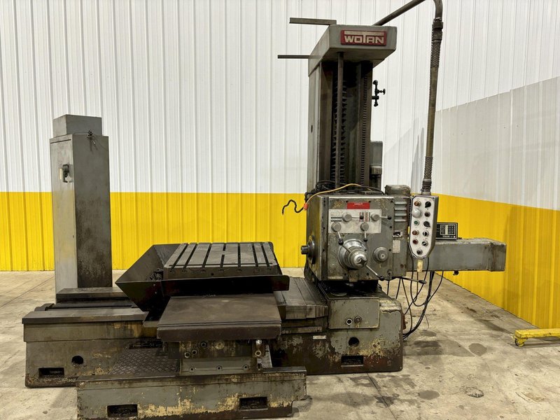 3" WOTAN #B75 HORIZONTAL BORING MILL W/ BUILT IN ROTARY TABLE: STOCK #21028