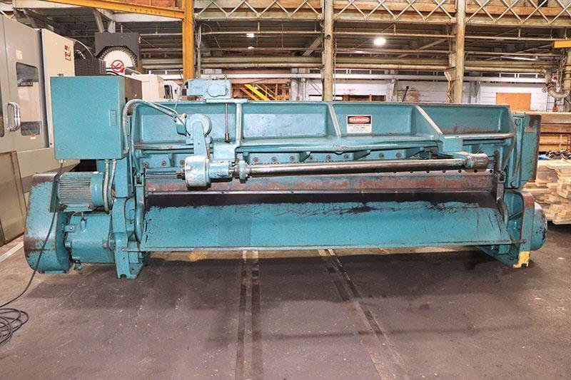10' x 10 GA WYSONG POWER SQUARING SHEAR, MODEL: 1010-RD