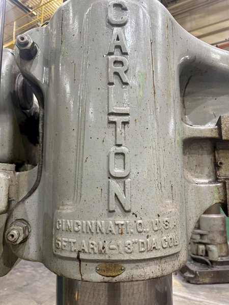 5' X 13" CARLTON MODEL 3A RADIAL DRILL: YOBRO #26417