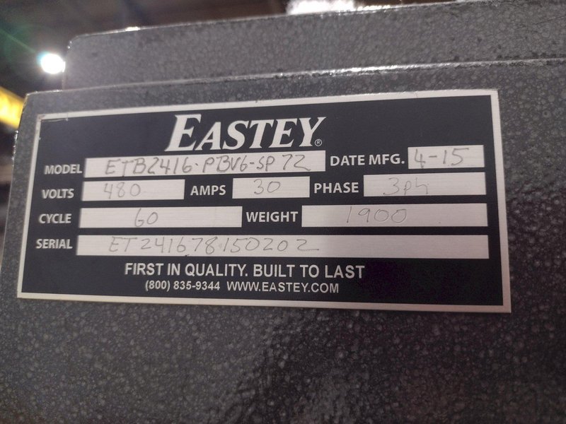 24" X 16" EASTEY MODEL #ETB2416 DUAL ZONE HEAT SHRINK TUNNEL MACHINE, NEW 2015: STOCK #20343