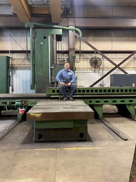 5" GIDDINGS &amp; LEWIS 65-H5-T HORIZONTAL BORING MILL WITH TAILSTOCK. STOCK # 0113526