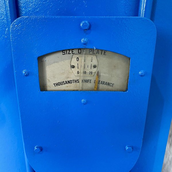 8' X 1/4" STEELWELD 4B-8 MECHANICAL SHEAR. STOCK # 0415921