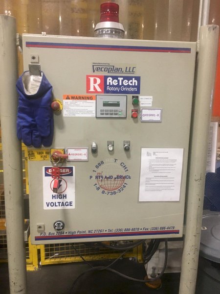 30 HP VECOPLAN MODEL RG42/30SWU SINGLE ROTOR SHREDDING SYSTEM