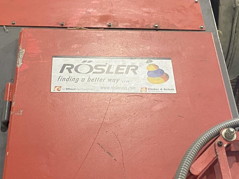 10 HP X 36" X 13"  ROSLER MODEL #JDBC-11/2 CONTINUOUS BARRELL BLASTING / AUTOMATIC PARTS DEBURRING MACHINE: STOCK #19436