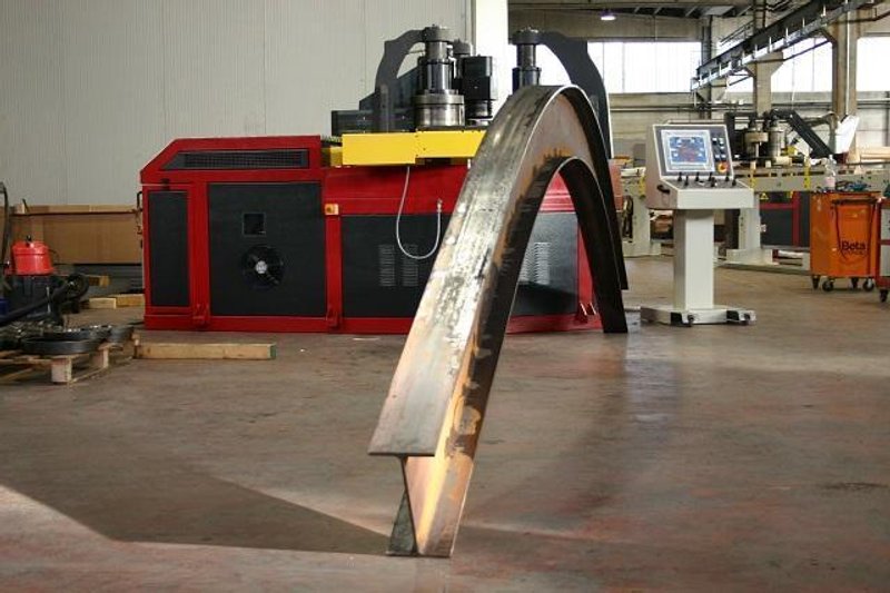 (2015) 10" X 10" X .40" TAURING ALPHA-200CNCI CNC ANGLE BENDING ROLL. STOCK # 0744422
