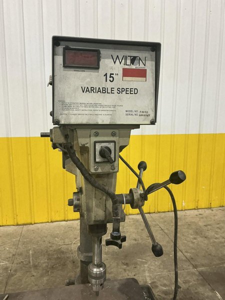 15" WILTON MODEL #A5816 VARIABLE SPEED SINGLE SPINDLE DRILL PRESS : YOBRO 26292