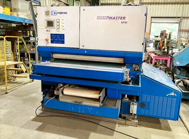 2008 Butfering Steelmaster SPW 413 Abrasive Finishing Machine (#6075)