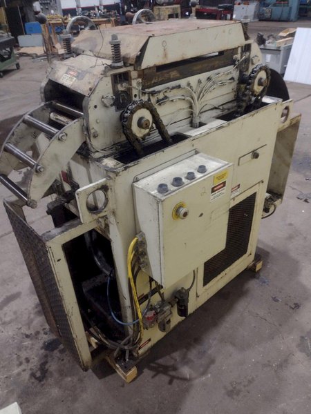 8.25" X .010" PERFECTO MODEL #S170817 17 ROLL POWERED PRECISION COIL STRIP STRAIGHTENER: STOCK #19253