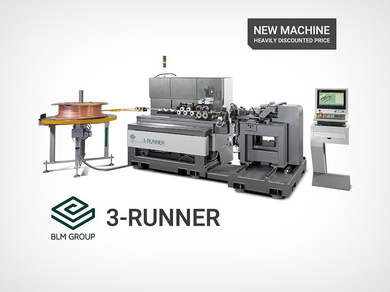 BLM 3-RUNNER Electric CNC Tube Straightening &amp; End Forming System