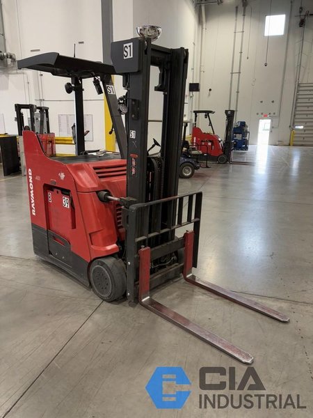2021 - 3,000 LB. RAYMOND MODEL 415-C30TF STAND-UP ELECTRIC FORKLIFT