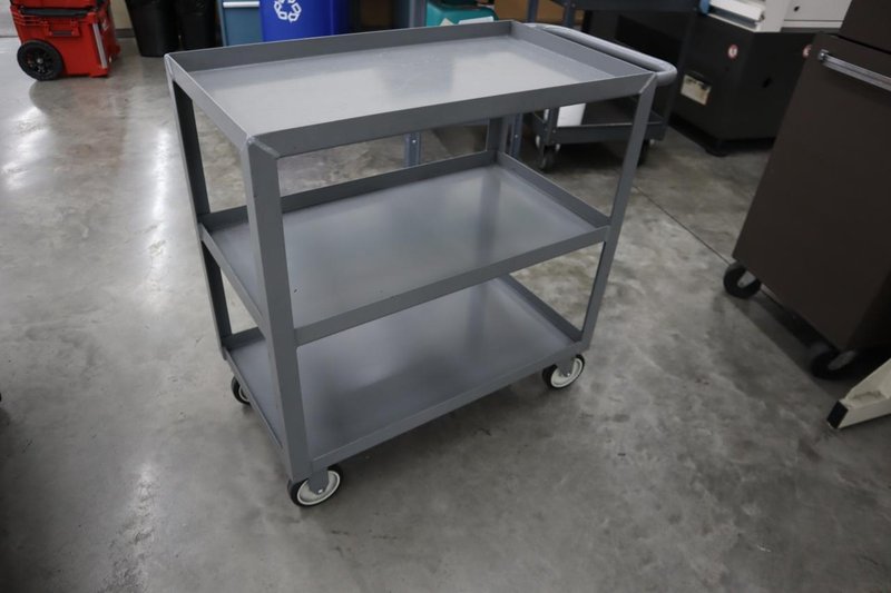 Uline Metal Tool Cart, 3 Shelves- Auction Item