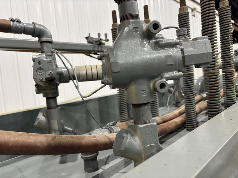 40 TON X 36" X 94" AIRAM 4 POST PNEUMATIC CUTOFF PRESS: STOCK #22485