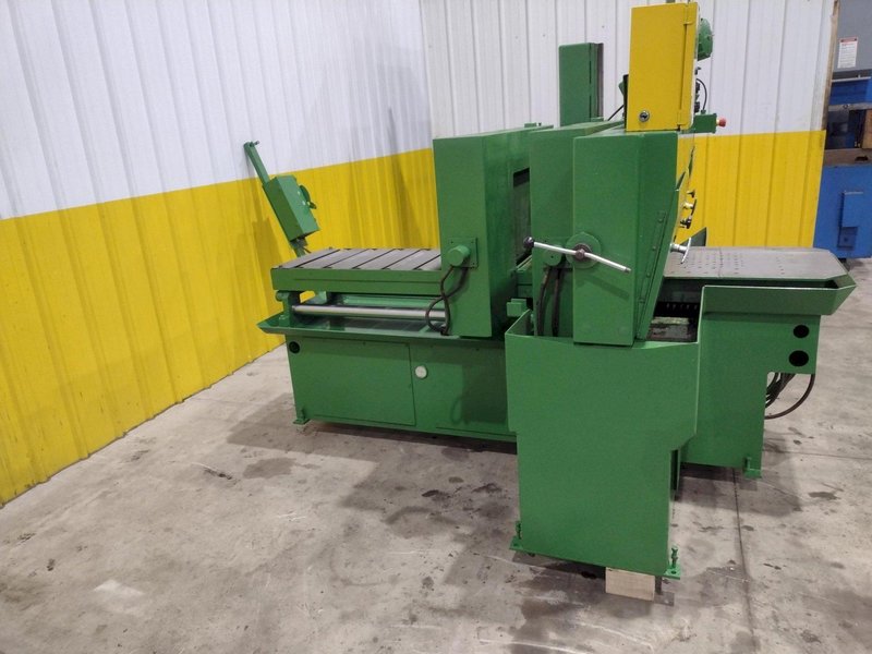 12" X 12" HYD-MECH MODEL #H-12A FULL AUTOMATIC FEED HORIZONTAL BANDSAW PLC 100 CONTROLS: STOCK #22130