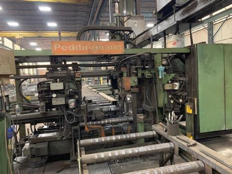 PEDDINGHAUS MODEL TDK-1000/3 CHD SINGLE SPINDLE 4 AXIS CONTROL/SERVO DRIVE BEAM DRILLING SYSTEM. STOCK # 0105621