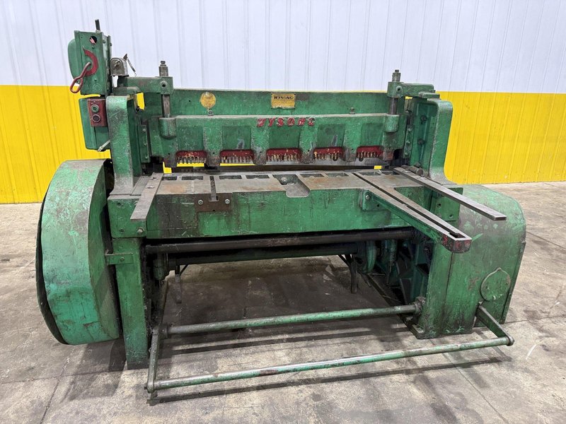 4' X 10 GA WYSONG MODEL #1048 P21 10 GAUGE X 48" MECHANICAL POWER SQUARING SHEAR: YOBRO #26147