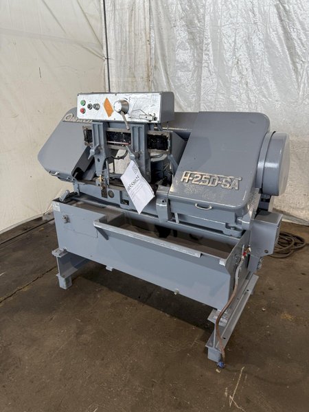 10" X 10" AMADA HA250SA HORIZONTAL BANDSAW. STOCK # 0558025.