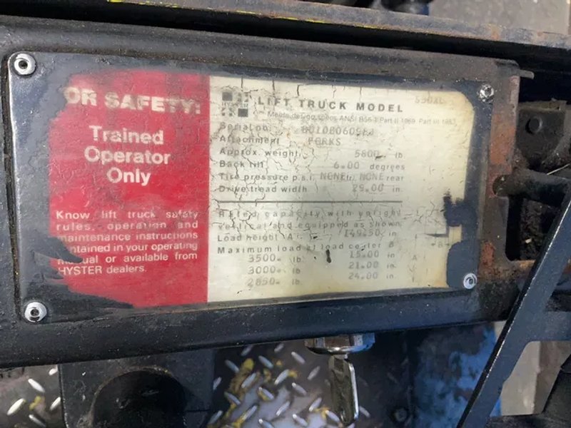 Hyster 3500 Lbs Propane Forklift - S30xl