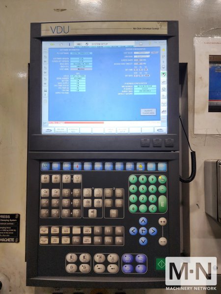 3300 TON 604 OZ VAN DORN MODEL 3300CC37000 CALIBER INJECTION MOLDING MACHINE MFG 2003