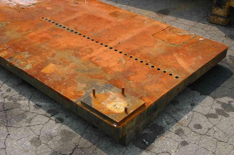 10' X 50' SOLID STEEL BOLSTER PLATE: STOCK #50749