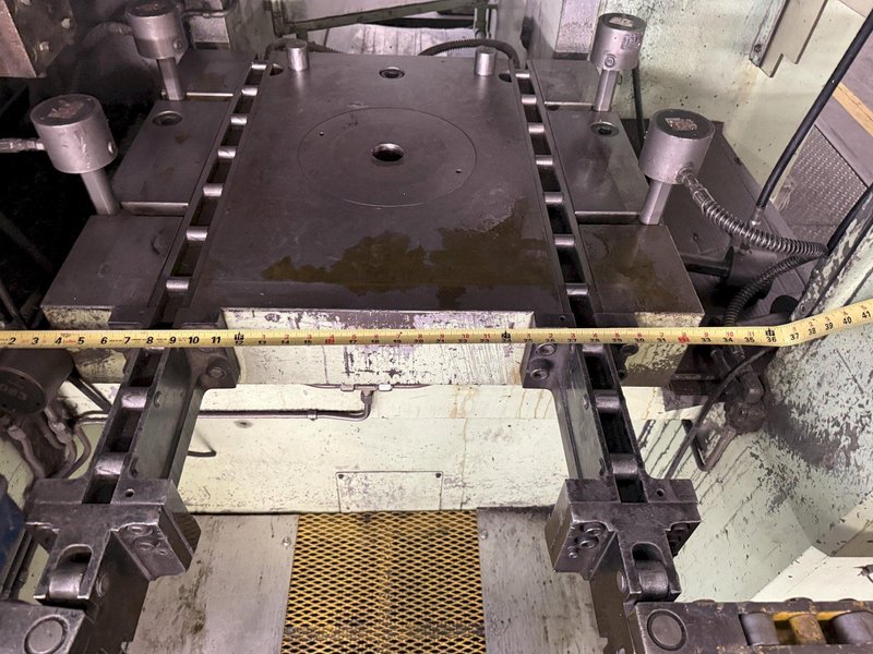 630 TON AIDA MODEL #K-630 KNUCKLE JOINT PRESS, 25-40 SPM, NEW 1991: YOBRO #25820