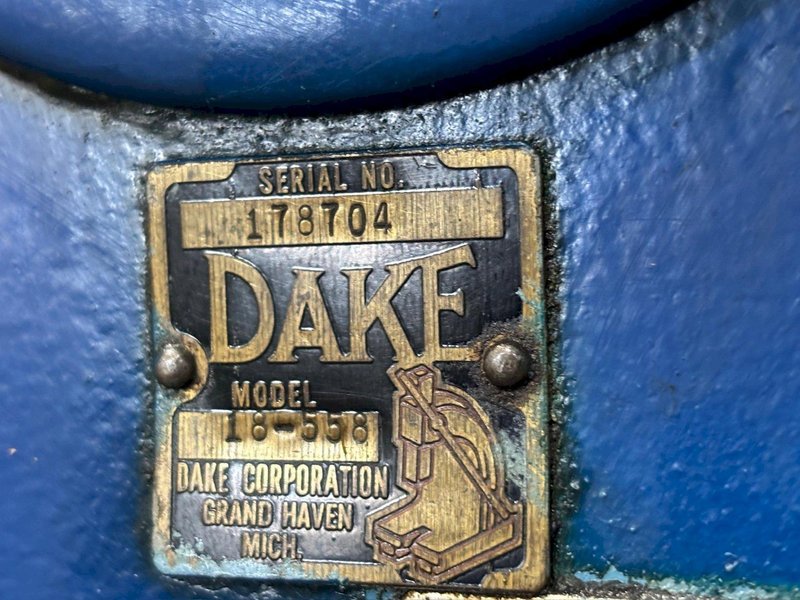 75 TON DAKE MODEL #18-558 HYDRAULIC 4-POST PRESS,  23" STROKE: YOBRO #24084