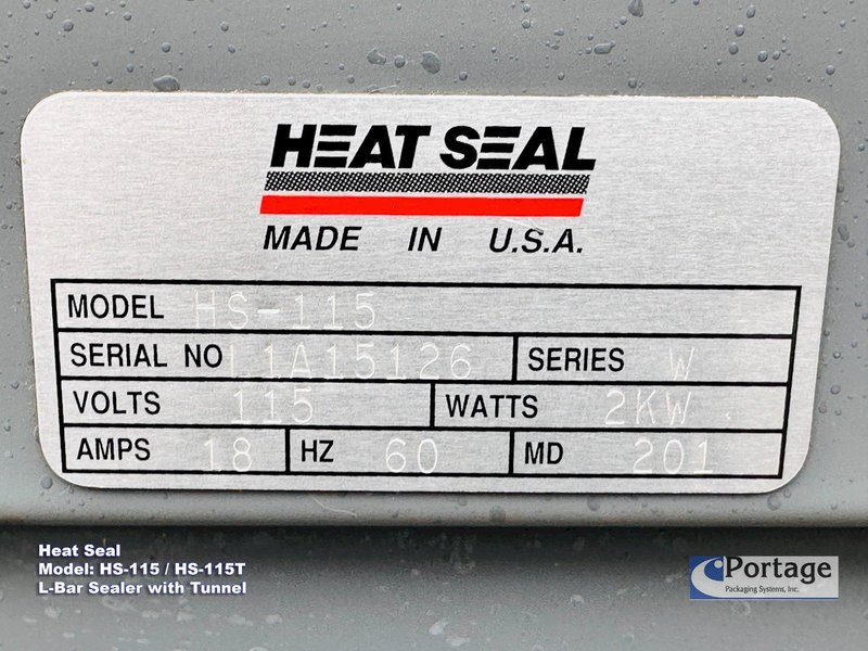 HEAT SEAL Model: HS-115 &amp; HS-115T  ||  Combination L-Bar Sealer &amp; Heat Tunnel