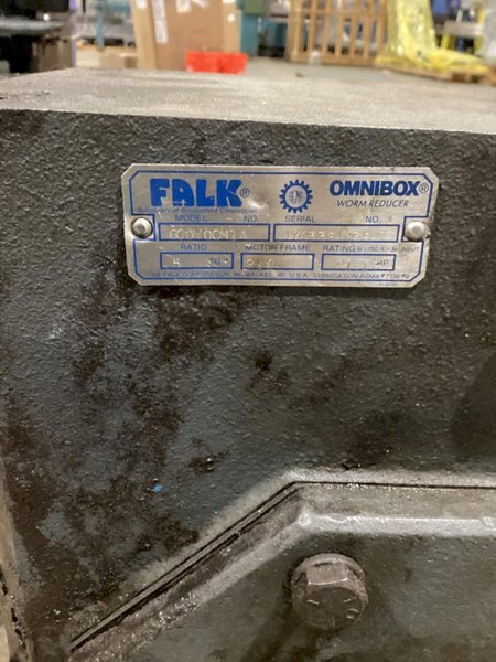 FALK 600WOCM1A 5:1 OMNIBOX WORM REDUCER 41.1HP USED