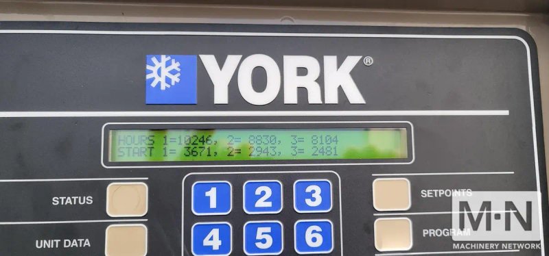 300 TON YORK MODEL YCIV307HA46VABBXTX CHILLER MFG 2022