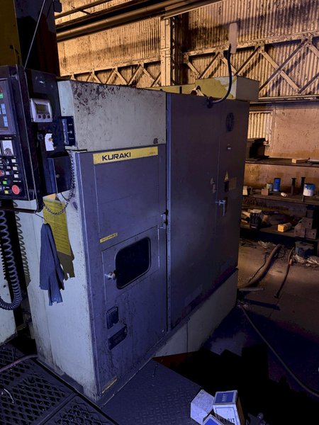 5" KURAKI KBT-13CDXA CNC HORIZONTAL BORING MILL WITH BUILT IN ROTARY. STOCK # 0984926