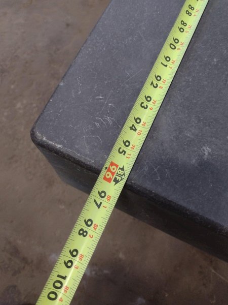 8' X 4' X 10" CHALLENGE PRECISION LAYOUT INSPECTION GRANITE TABLE: STOCK #23809