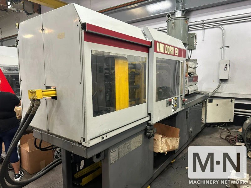 120 TON 6 OZ VAN DORN MODEL 120HT-8F INJECTION MOLDING MACHINE MFG 1997