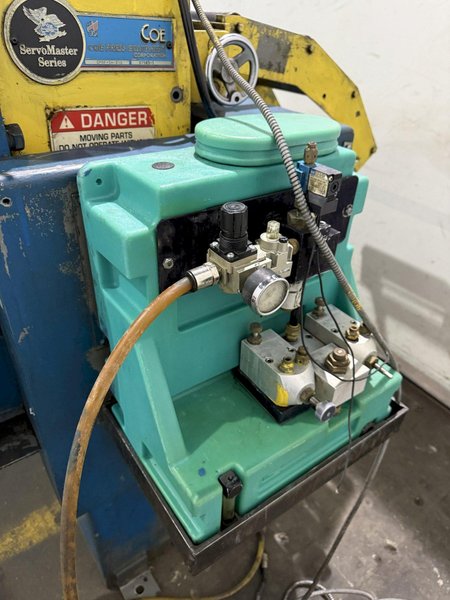 12" X .156" COE CPRF-SM-212 SERVO FEEDER WITH CONTROLLER. STOCK # 1226524