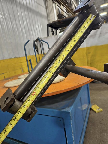 60" AWC HORIZONAL MOTORIZED PALLET WIRE TYPE COIL REEL UNCOILER : YOBRO 26505