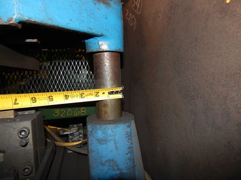 USED TISHKEN 12 TON CUT-OFF PRESS MODEL CO-4-2