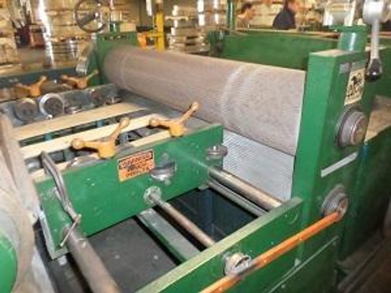 52" CORRUGATING/EMBOSSING CUT TO LENGTH LINE W/ HOLE PUNCHING