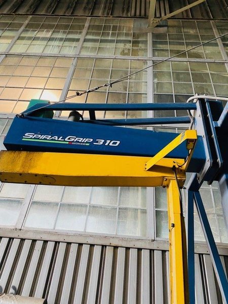 80" SIGNODE SPIRAL GRIP 310 SEMIAUTOMATIC WRAPPING SYSTEM. STOCK # 0955020