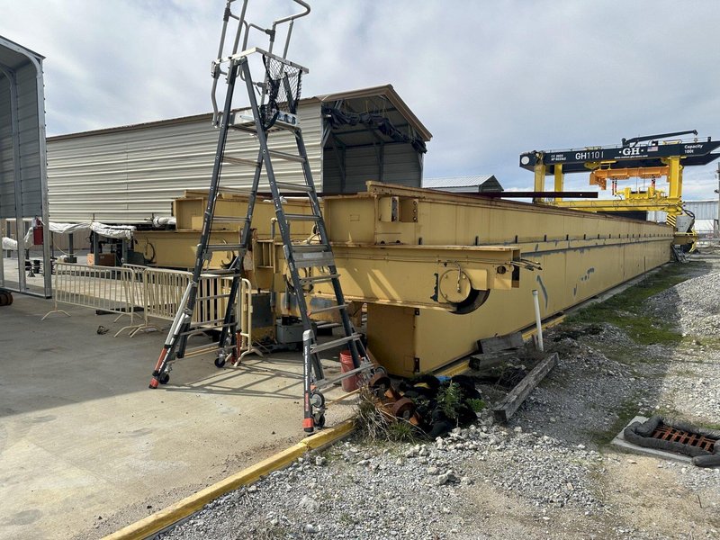 75 TON X 103'6" SPAN P&amp;H CRANE GIRDERS WITH END TRUCKS. STOCK # 1226624