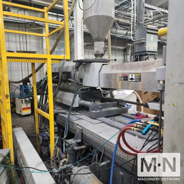 400 TON 59 OZ VAN DORN MODEL 400HT-2800 INJECTION MOLDING MACHINE MFG 1999