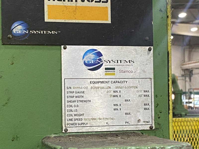 HERR VOSS / GEN SYSTEMS SCRAP BALLER
