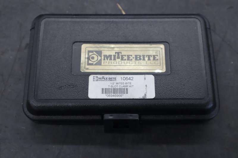Mitee-Bite 1/2" Tee-Slot Clamp Set with Case- Auction Item