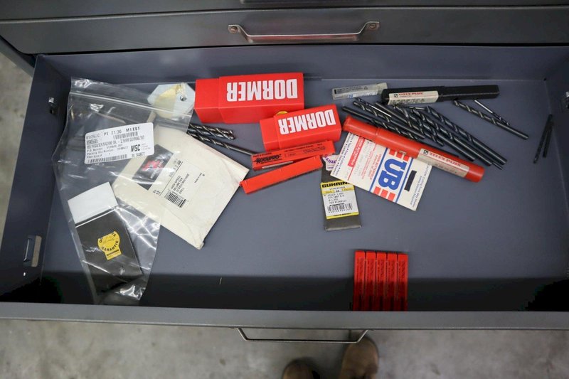 Huot Large 4 Drawer Cabinet of Metric Drills- Auction Item