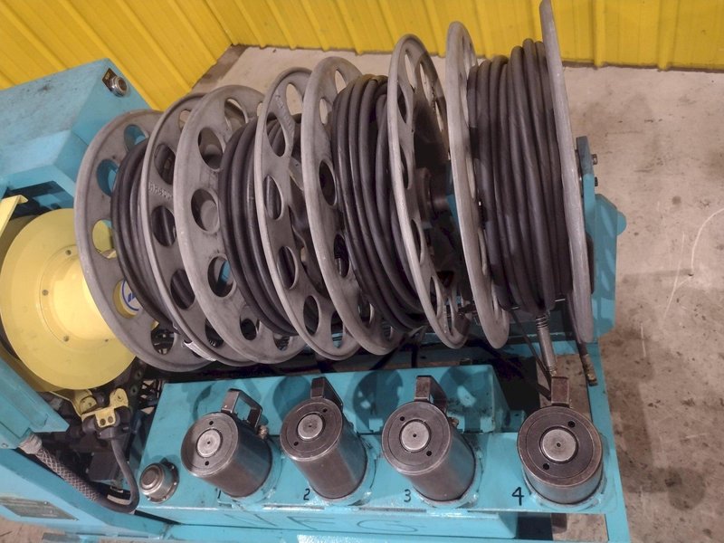 40 TON MODERN HYDRAULICS 4 CYLINDER PORTABLE HYDRAULIC DIE SETTING &amp; SEPARATING SYSTEM: STOCK #23773