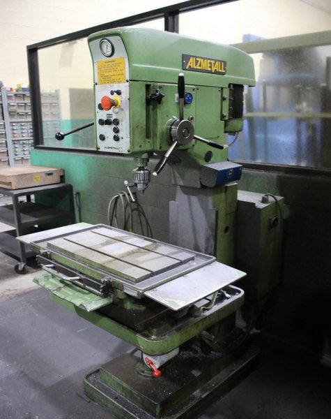 ALZMETALL MODEL #AB SINGLE SPINDLE DRILL WITH POWER FEED: YOBRO #26411