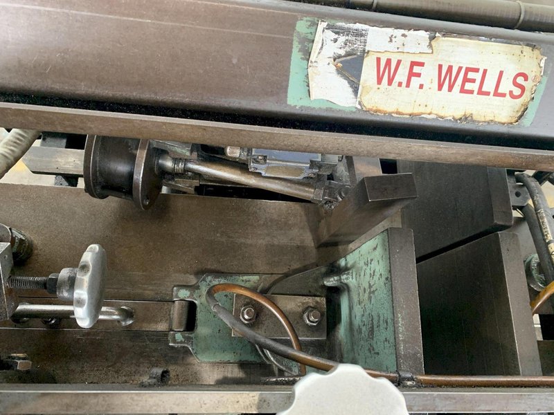 9" X 14" W.F. WELLS W-914A CNC HORIZONTAL AUTOMATIC BANDSAW. STOCK # 0872224