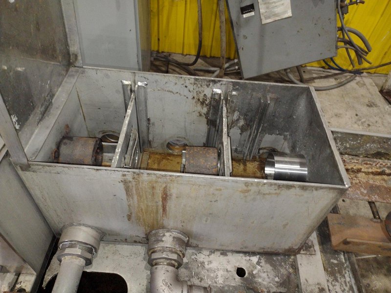 4" CAPACITY ULTRASONIC BAR &amp; TUBE CONTINUOUS WASHER: STOCK #22589